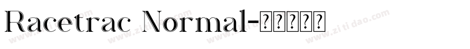 Racetrac Normal字体转换